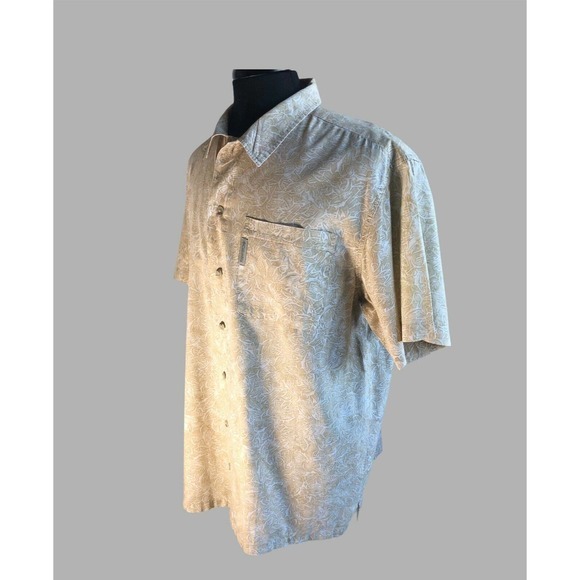 Columbia Mens Large Cream Color Camp Shirt Large - Picture 2 of 11